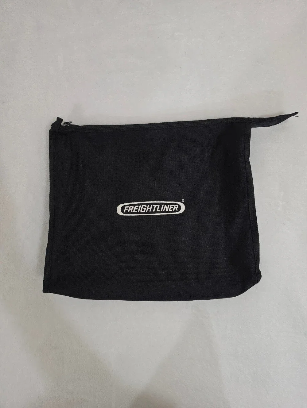 Frieghtliner Zippered Travel Pouch in Black & White